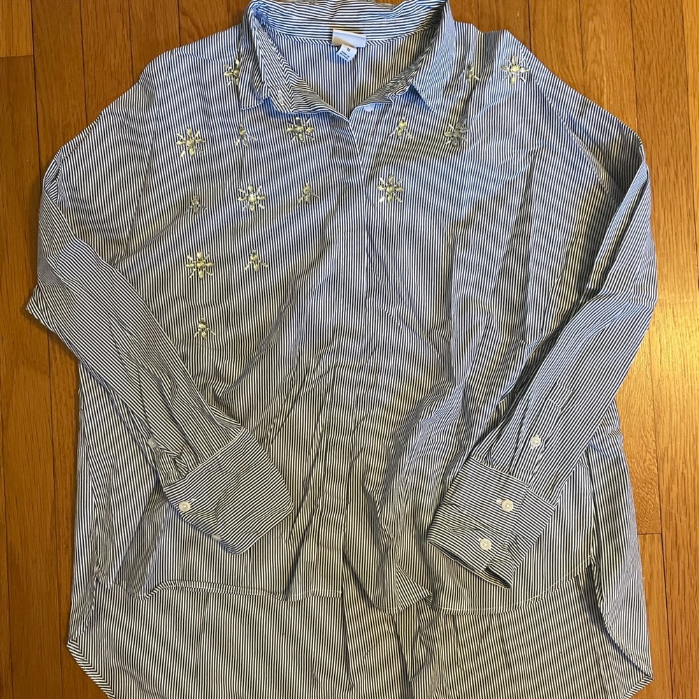 A New Day blouse, work shirt with details